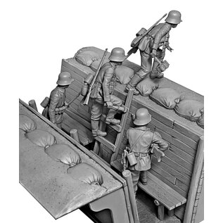 Master Box German Infantrymen before the attack. WWI Era. Achtung, Panzer! - 1:35