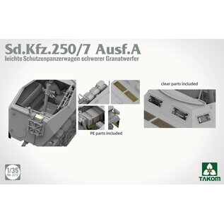 TAKOM Sd.Kfz. 250/7 Ausf. A leichter Schützenpanzerwagen schwerer Granatwerfer - 1:35