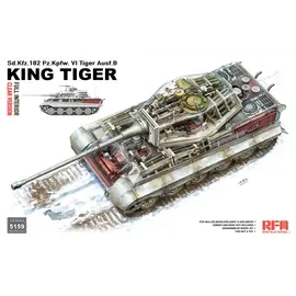 Ryefield Model RFM - Sd.Kfz. 182 Pz.Kpfw. VI Tiger Ausf. B King Tiger Full Interior / Clear Version - 1:35