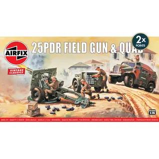 Airfix 25pdr Field Gun & Quad - Vintage Classics - 1:76