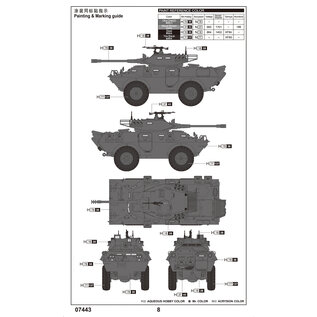 Trumpeter LAV-150 Commando AFV w/ Cockerill 90mm Gun - 1:72