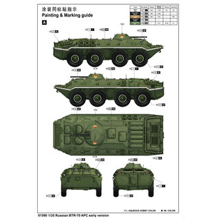 Trumpeter BTR-70 APC early version - 1:35