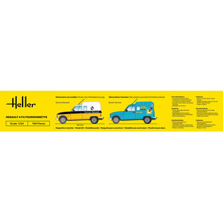 Heller Heller - Renault 4 F4 Fourgonnette - 1:24