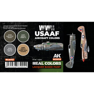 AK Interactive Real Color Set - WWII USAAF Aircraft Colors