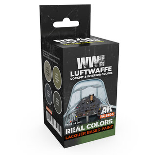 AK Interactive Real Color Set - WWII Luftwaffe Cockpit & Interior Colors