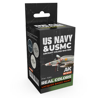 AK Interactive Real Color Set - US Navy & USMC Aircraft Colors 1945 - 1980
