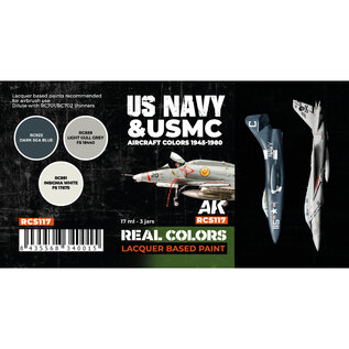 AK Interactive Real Color Set - US Navy & USMC Aircraft Colors 1945 - 1980