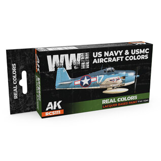 AK Interactive Real Color Set - WWII US Navy & USMC Aircraft Colors