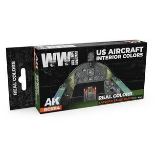 AK Interactive Real Color Set - WWII US Aircraft Interior Colors