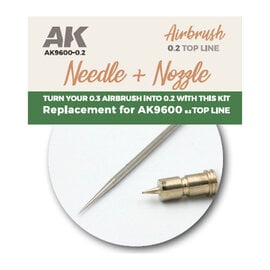 AK Interactive AK Interactive - Needle & Nozzle 0,2mm Replacement for AK9600 TopLine