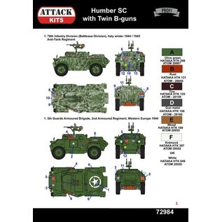 Attack Kits Scout Car with Twin Bren Guns - 1:72