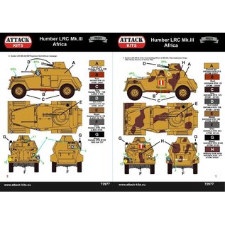 Attack Kits Humber Light Reconnaissance Car Mk.III Africa - 1:72