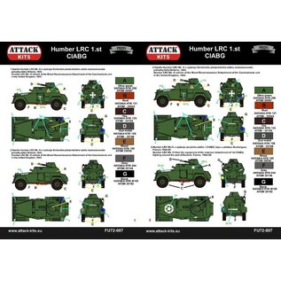 Attack Kits Humber Light Reconnaissance Car 1st CIABG - 1:72
