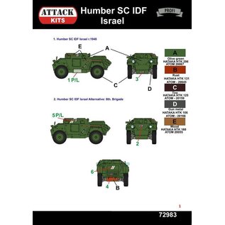 Attack Kits Humber Scout Car IDF - 1948 Arab - Israeli War - 1:72