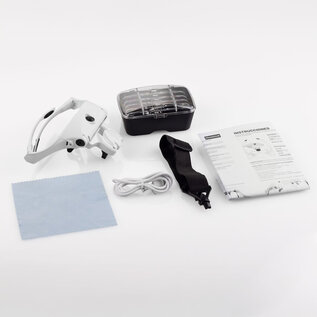 Heller Lupenbrille mit LED-Licht