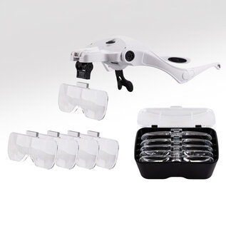 Heller Lupenbrille mit LED-Licht