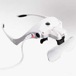 Heller Lupenbrille mit LED-Licht