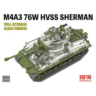 Ryefield Model M4A3 76W HVSS Sherman late - Full interior Clear Version - 1:35