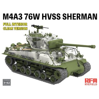 Ryefield Model M4A3 76W HVSS Sherman late - Full interior Clear Version - 1:35