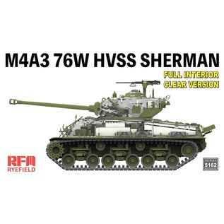 Ryefield Model M4A3 76W HVSS Sherman late - Full interior Clear Version - 1:35