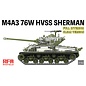 Ryefield Model M4A3 76W HVSS Sherman late - Full interior Clear Version - 1:35
