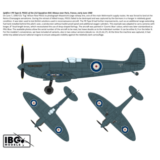 IBG Models Supermarine Spitfire PR Type A/B/E - 1:72