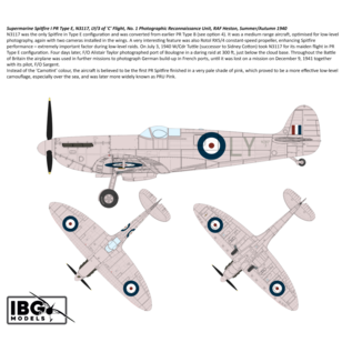 IBG Models Supermarine Spitfire PR Type A/B/E - 1:72