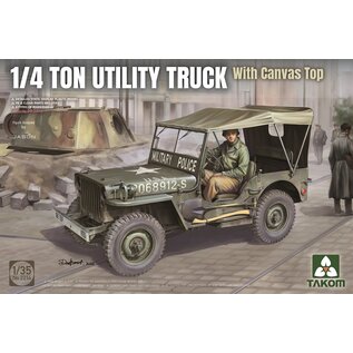 TAKOM 1/4 Ton Utility Truck with Canvas Top - 1:35
