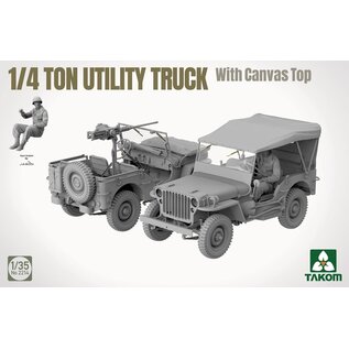 TAKOM 1/4 Ton Utility Truck with Canvas Top - 1:35