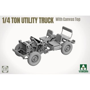TAKOM 1/4 Ton Utility Truck with Canvas Top - 1:35