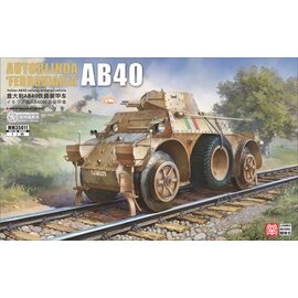 Lanmo Model Lanmo Model - Autoblindo AB40 "Ferroviaria" - Italian railway armored vehicle - 1:35