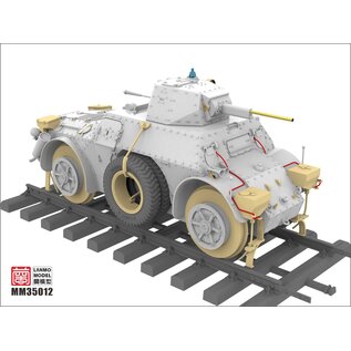 Lanmo Model Autoblindo AB41 "Ferroviaria" - Italian railway armored vehicle - 1:35