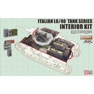 Lanmo Model Italian L6/40 light tank series interior kit - 1:35