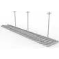 Lanmo Model Railway Track, Soviet Gauge - 480mm incl. Utility Poles - 1:35