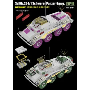 Ryefield Model Sd.Kfz. 234/1 Schwerer Panzer-Spwg. with Interior Kit - 1:35