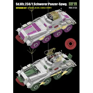 Ryefield Model Sd.Kfz. 234/1 Schwerer Panzer-Spwg. with Interior Kit - 1:35