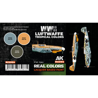 AK Interactive Real Color Set - WWII Luftwaffe Tropical Colors