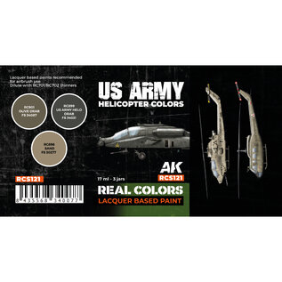 AK Interactive Real Color Set - US Army Helicopter Colors