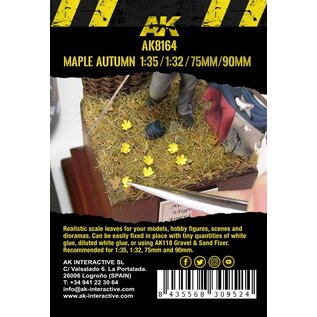 AK Interactive Maple Autumn Leaves 1:35 / 1:32 / 75mm / 90mm (7gr. Bag)