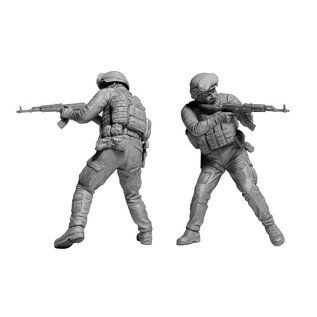 Master Box Russian-Ukrainian War series. Fighter of the Armed Forces of Ukraine. Clean-up operation - 1:24