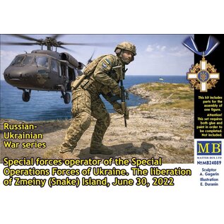 Master Box Russian-Ukrainian War series. Special forces operator. The liberation of Zmeiny (Snake) Island, June 30, 2022 - 1:24