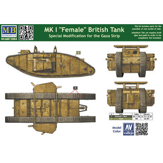 Master Box British Mk.I "Female" Tank - Special modification for the Gaza strip - 1:72