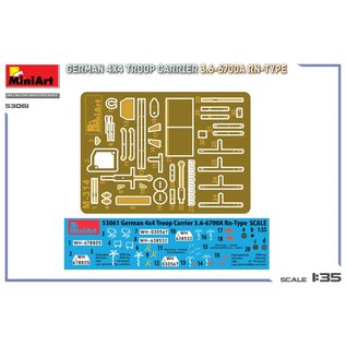 MiniArt German 4×4 troop carrier 3.6-6700A RN-Type - 1:35