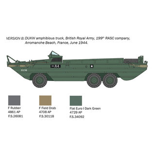Italeri DUKW 2½t GMC Truck Amphibious Version - 1:72