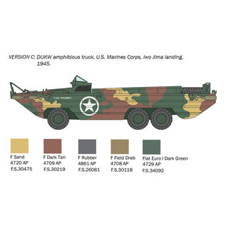 Italeri DUKW 2½t GMC Truck Amphibious Version - 1:72