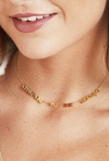 Gouden tekstketting Champagne in the morning