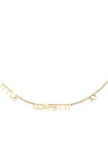 Gouden tekstketting Add a little confetti to each day