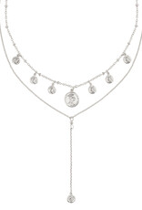 Zilveren ketting Coin&Layer