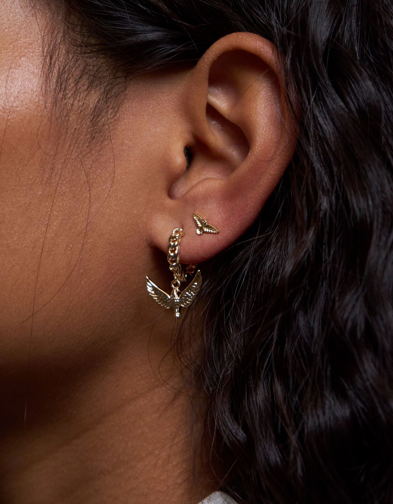 Zilveren oorbellen Vredesduif