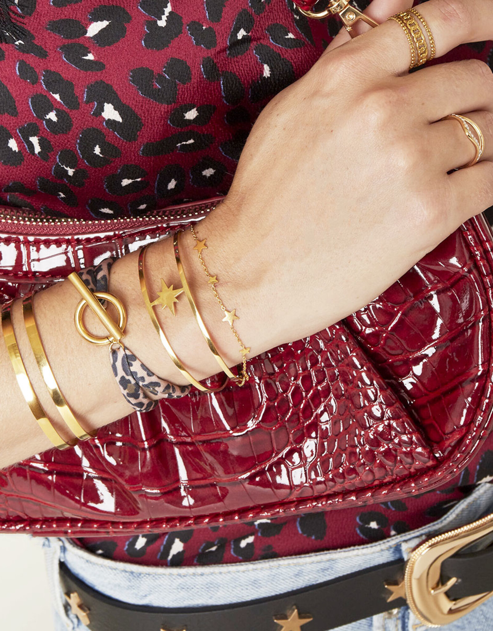 Gouden armband Star